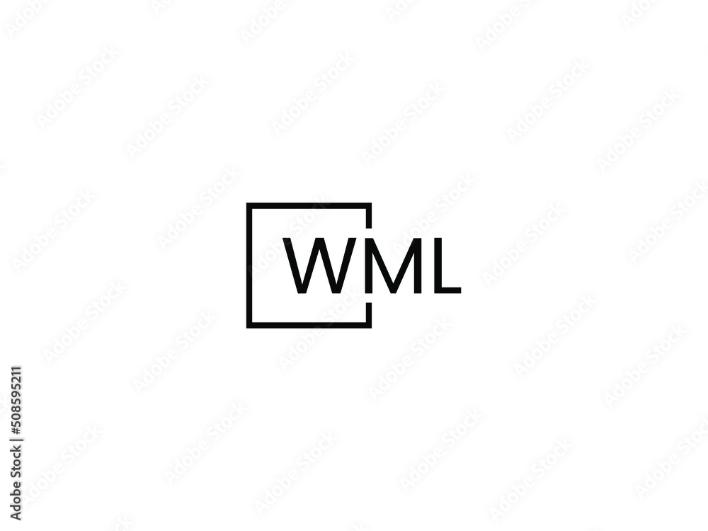 WML Letter Initial Logo Design Vector Illustration WML Letter Initial Logo Design Vector Illustration