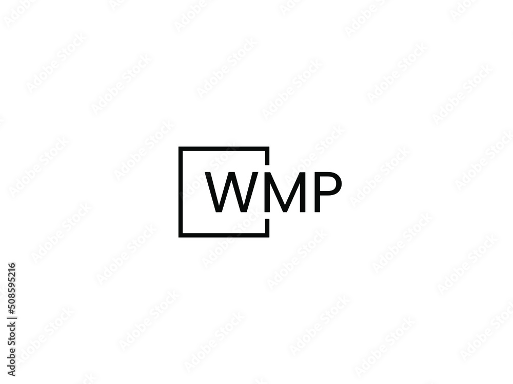 Obraz premium WMP Letter Initial Logo Design Vector Illustration