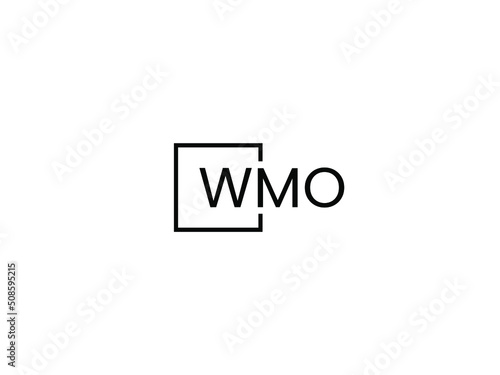 WMO Letter Initial Logo Design Vector Illustration
