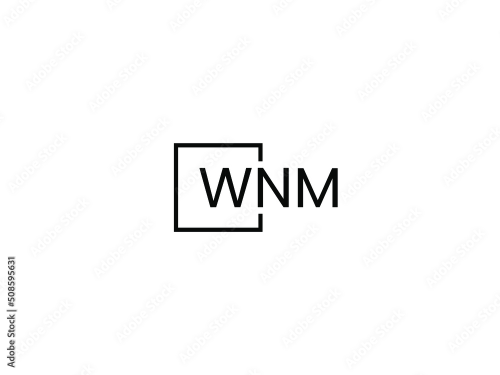 WNM Letter Initial Logo Design Vector Illustration WNM Letter Initial Logo Design Vector Illustration