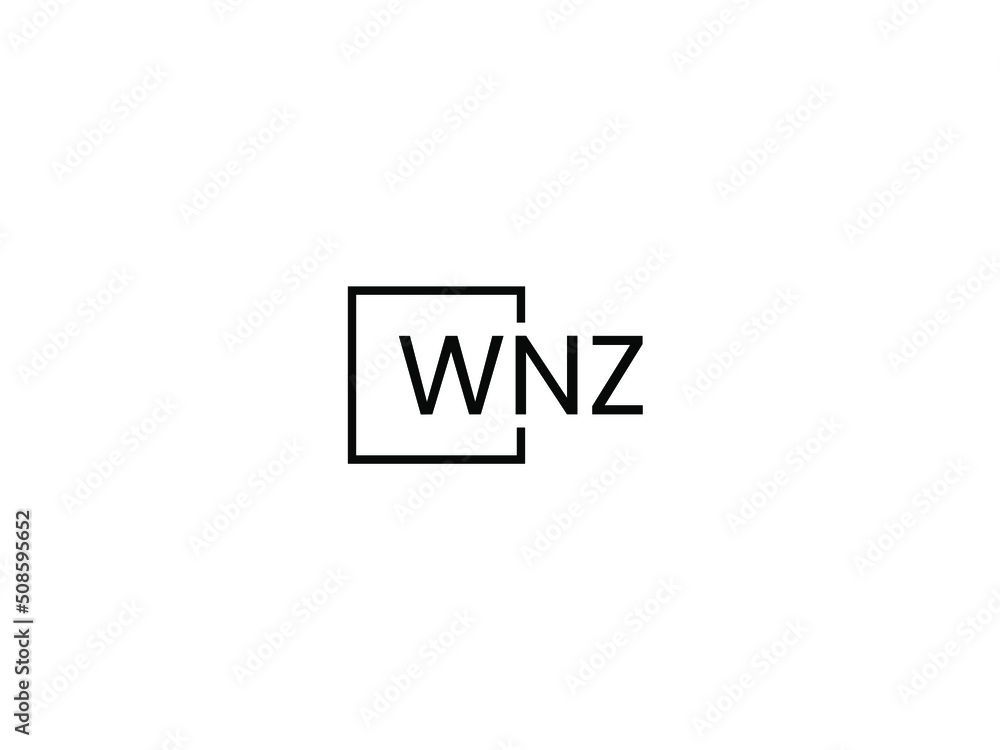 WNZ Letter Initial Logo Design Vector Illustration WNZ Letter Initial Logo Design Vector Illustration