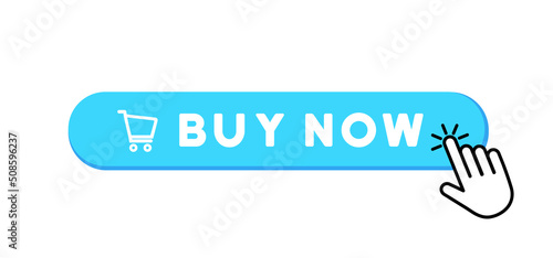 Buy now button. Online shopping concept. Order delivery. Vector line icon for Business and Advertising
