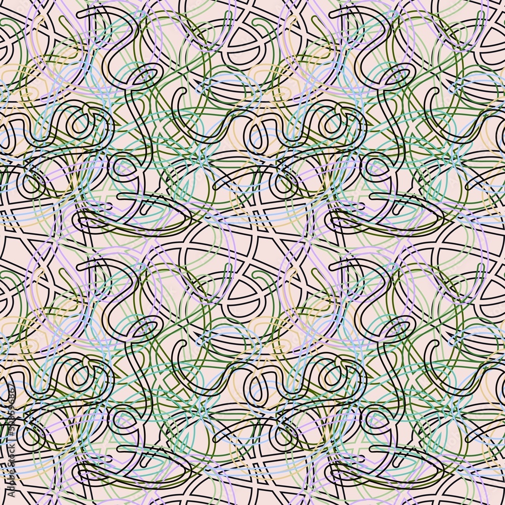 Cartoon waves seamless abstract pattern for textiles and packaging and gifts and cards and linens and kids Cartoon waves seamless abstract pattern for textiles and packaging and gifts and cards and linens and kids