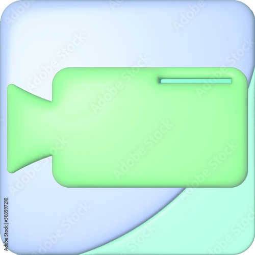 Camera viewfinder icon, isometric 3d style Movie Camera /camera, video camera, camcoder, cam, movie-film production