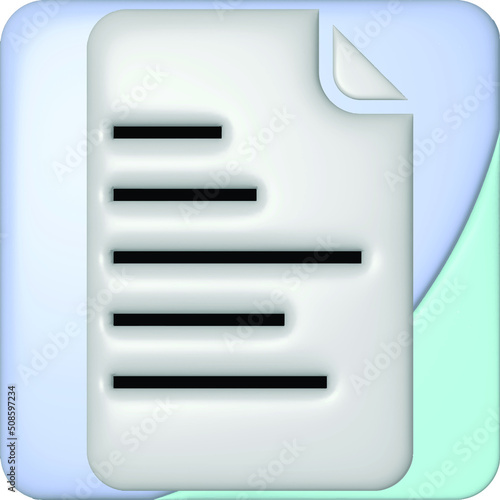 Wallpaper Mural Documents icon. Stack of paper sheets. Confirmed or approved document. Business icon. 3d vector illustration. Torontodigital.ca