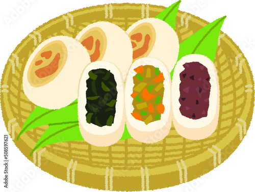 おやきのイラスト