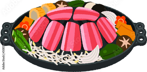 ジンギスカンのイラスト