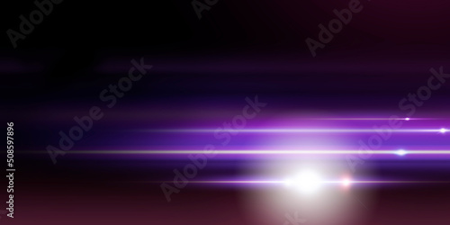 Digital abstract panoramic composition with lens flares © Алена Ягупа