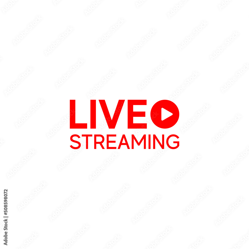 live button icon for tv shows and streaming video live button icon for tv shows and streaming video