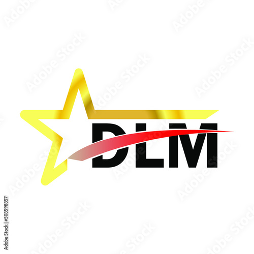 DLM letter logo design. DLM creative  letter logo. simple and modern letter logo. DLM alphabet letter logo for business. Creative corporate identity and lettering. vector modern logo  photo