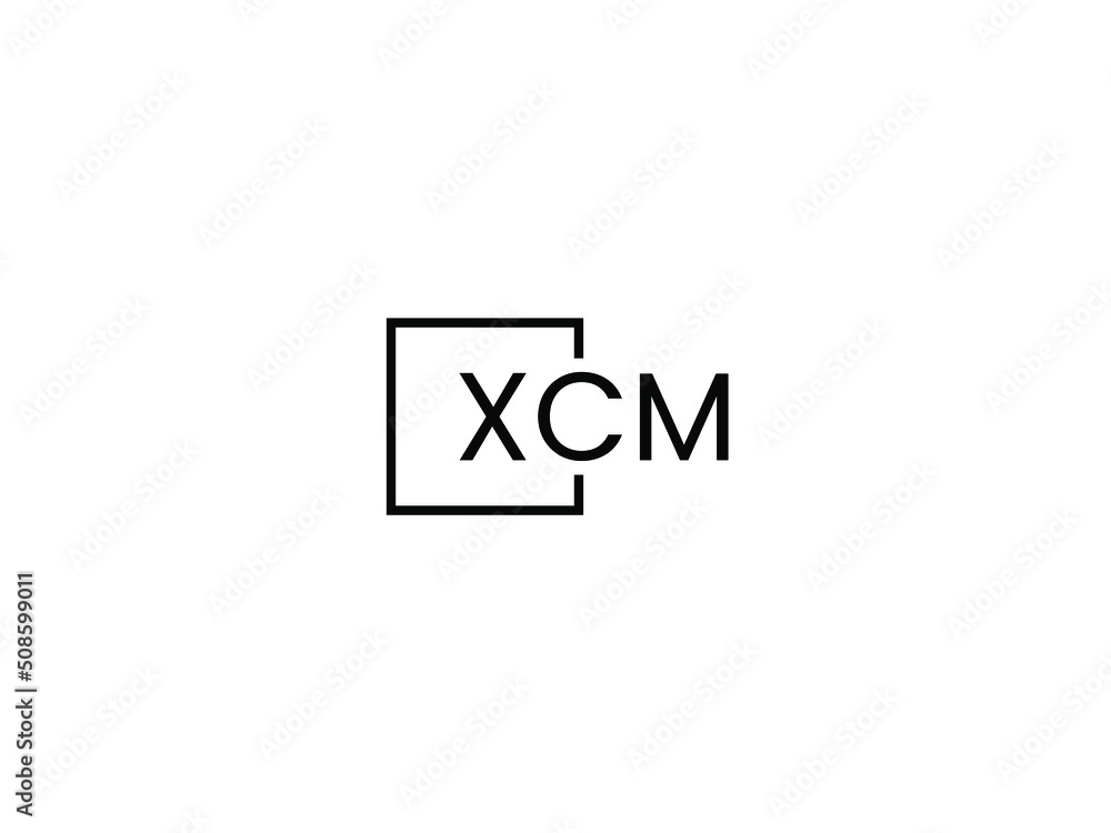 XCM letter initial logo design vector illustration XCM letter initial logo design vector illustration