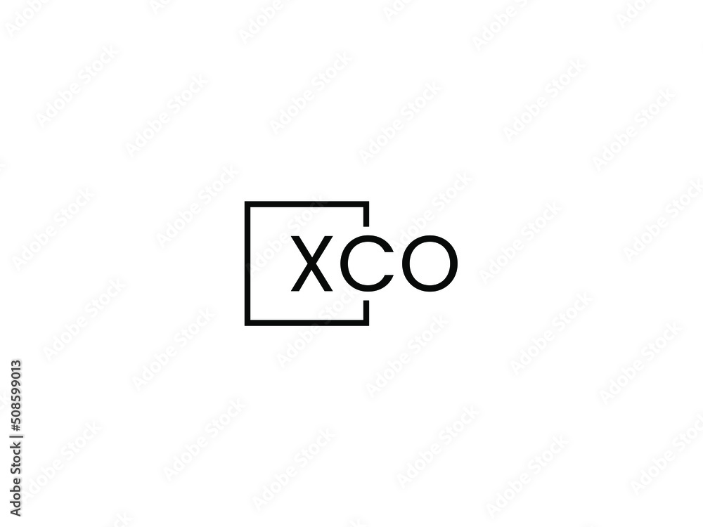 XCO letter initial logo design vector illustration