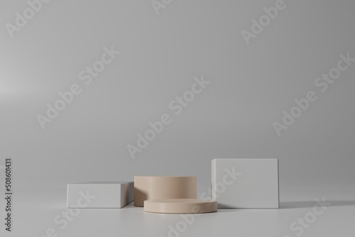 empty 3d rendering background for product display