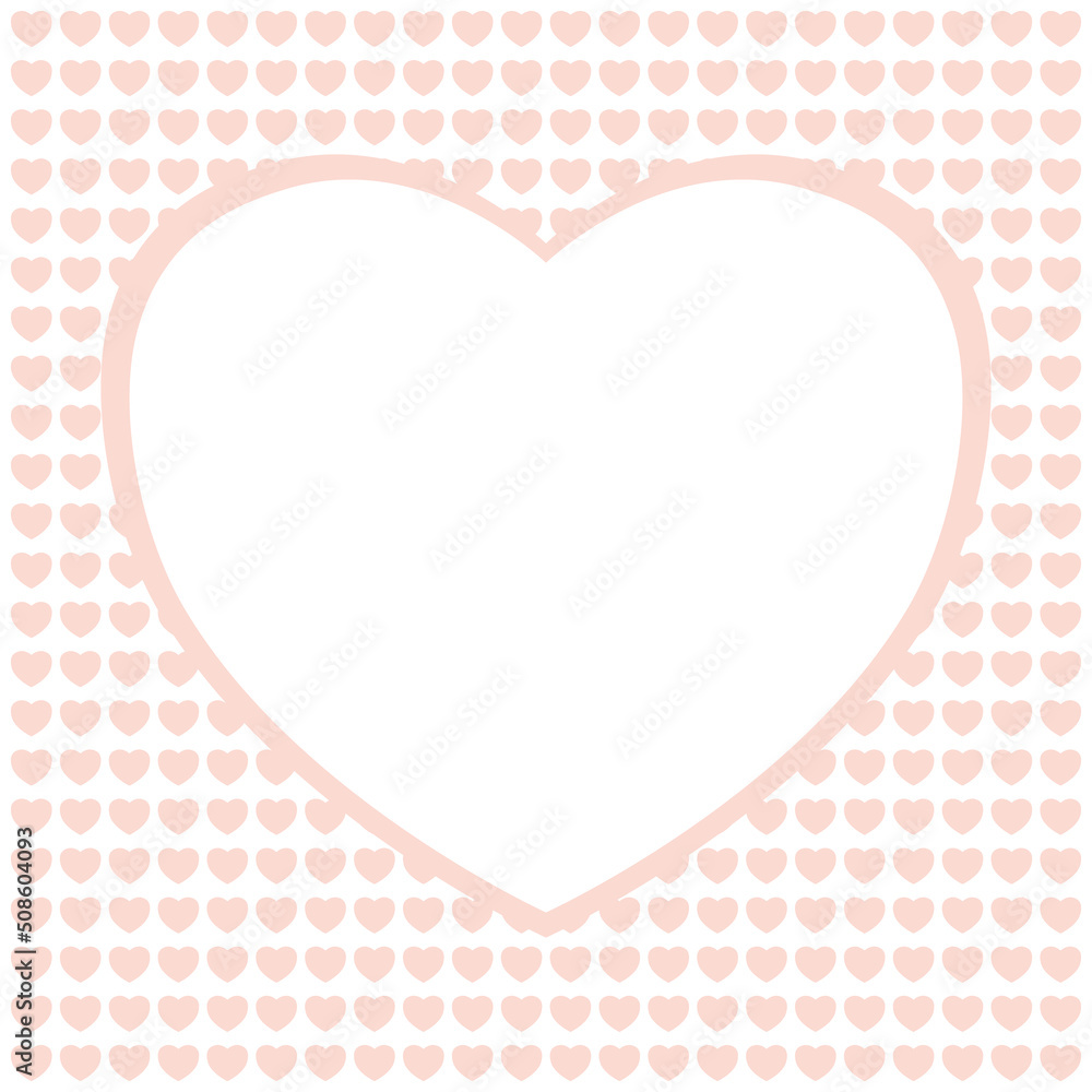 Big white heart on small pink hearts background. Vector greeting card. Love concept. Big white heart on small pink hearts background. Vector greeting card. Love concept.