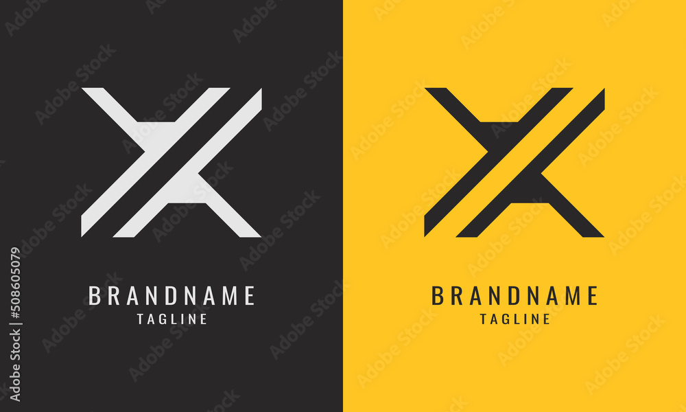Minimalist X or Ambigram Y Logo Design