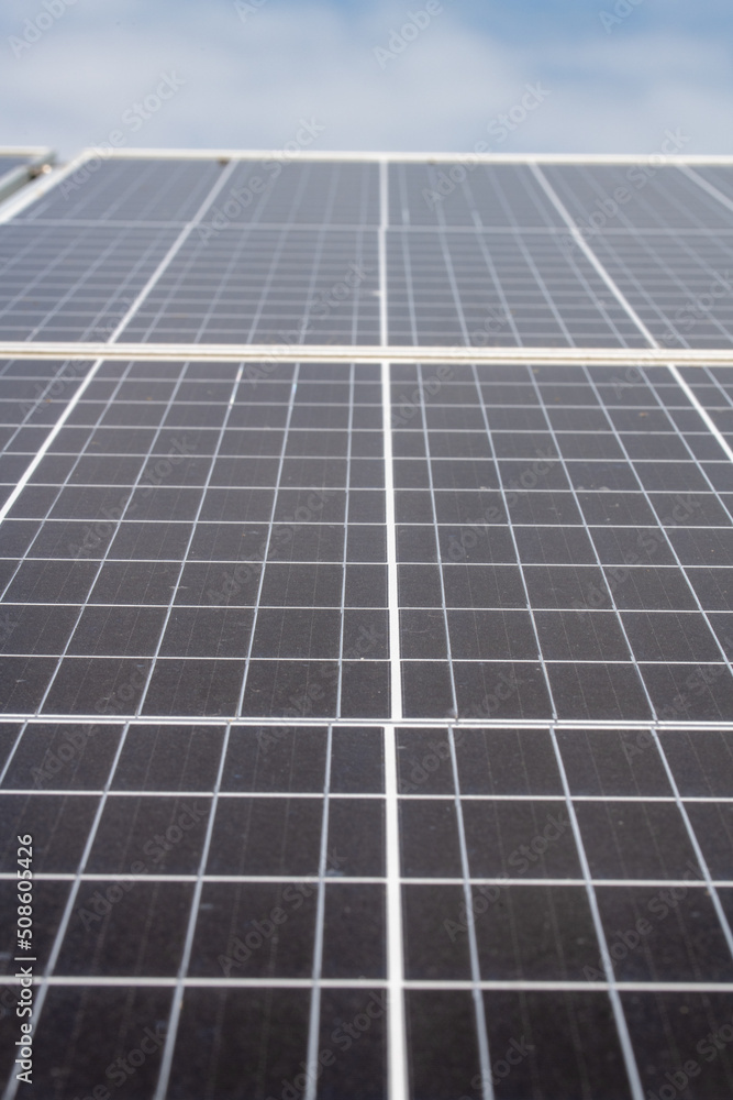 Macro detail of photovoltaic solar panel to create renewable energy. High quality photo Macro detail of photovoltaic solar panel to create renewable energy. High quality photo