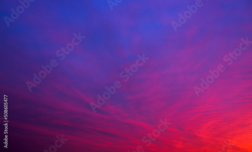 Fotografija Beautiful colorful sunset clouds background