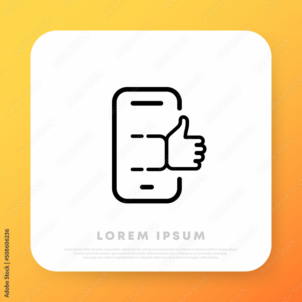 Customer feedback line icon. Online consultation service. Customer choice. Business satisfaction support. Vector line icon for Business and Advertising Customer feedback line icon. Online consultation service. Customer choice. Business satisfaction support. Vector line icon for Business and Advertising