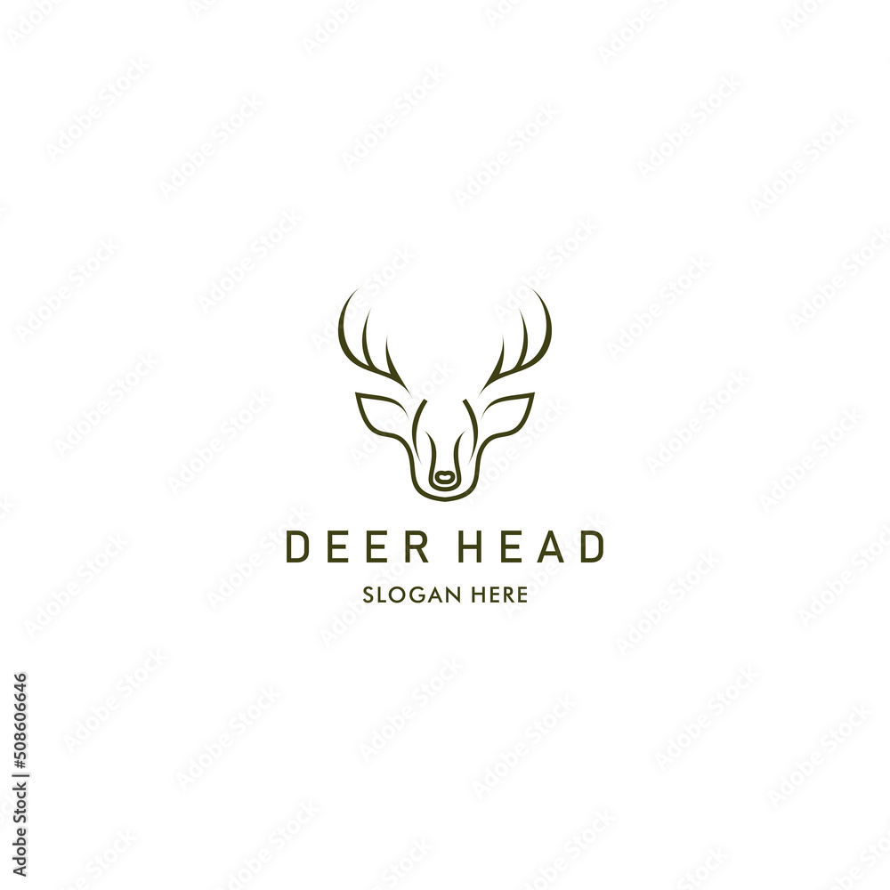 Deer  logo icon design vector 