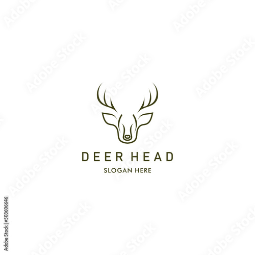 Deer  logo icon design vector 
