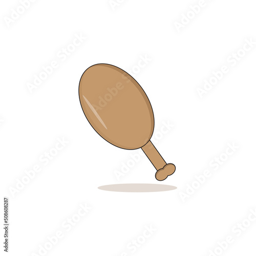 Delicious chicken thighs design Free Vector