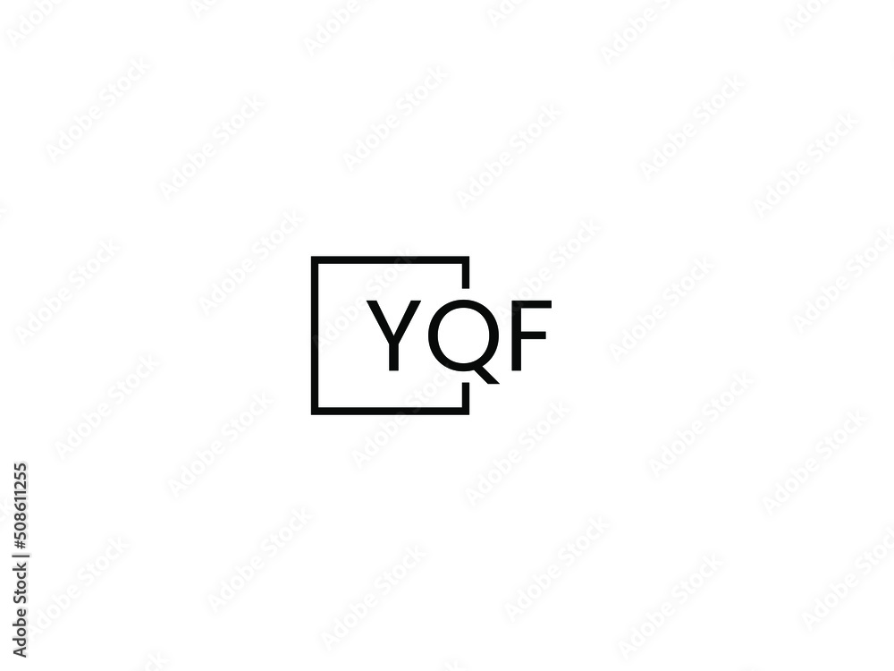 YQF letter initial logo design vector illustration