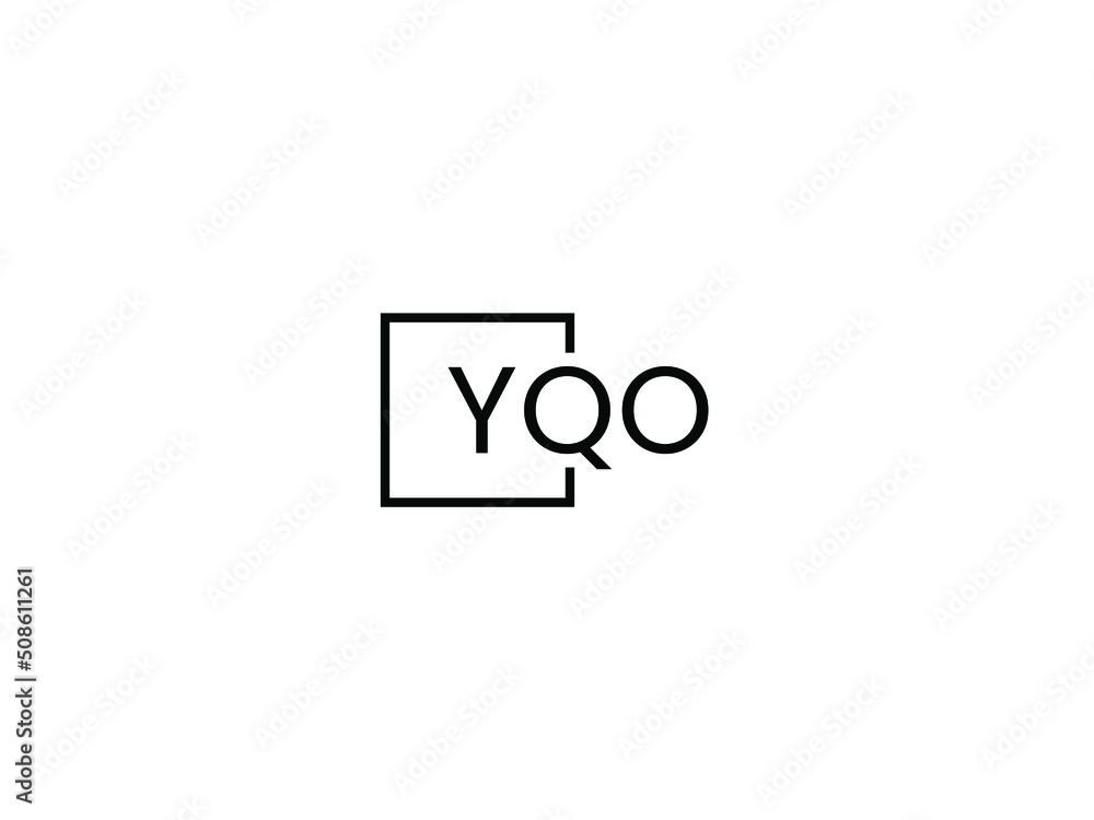 YQO letter initial logo design vector illustration