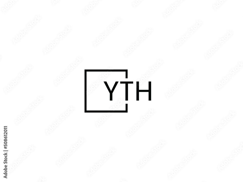 Obraz premium YTH letter initial logo design vector illustration