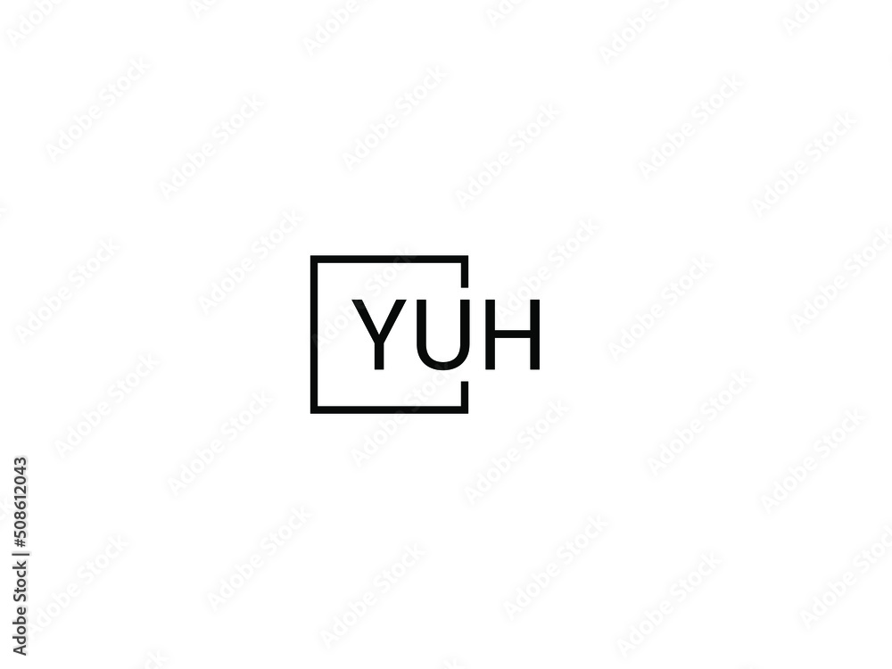 YUH letter initial logo design vector illustration YUH letter initial logo design vector illustration