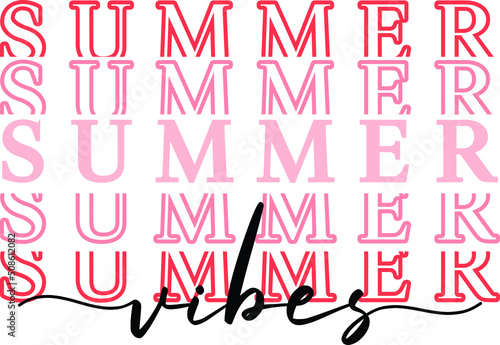 Summer Vibes Vector Design