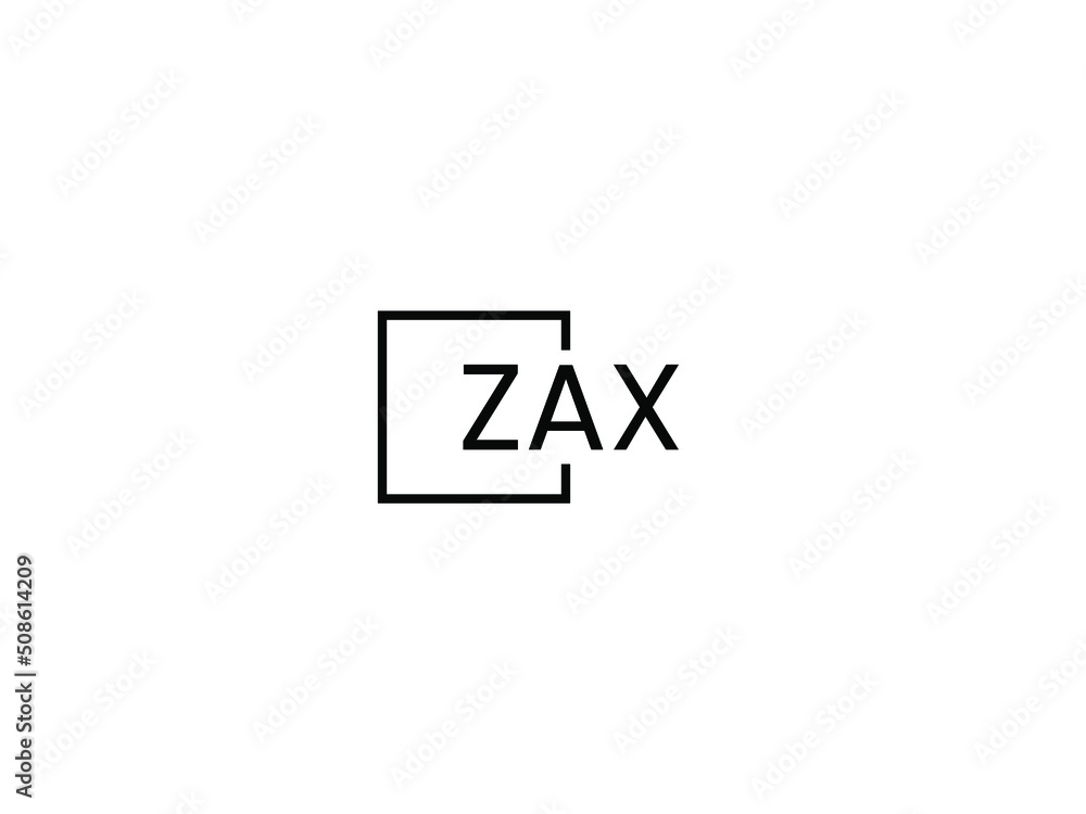 Obraz premium ZAX letter initial logo design vector illustration