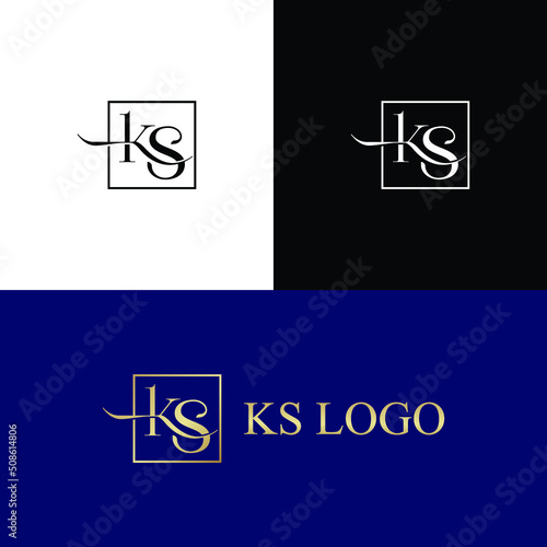 KS clothing logo or SK icon, letter, and monogram logo design vector file ks, ks, 