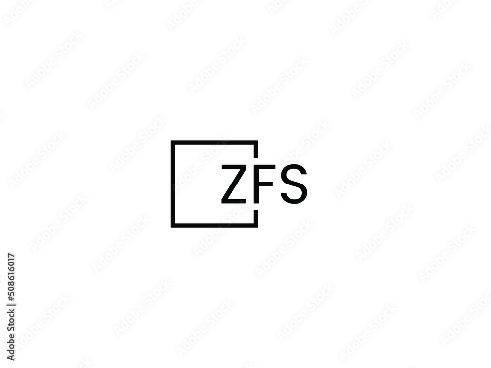ZFS letter initial logo design vector illustration ZFS letter initial logo design vector illustration