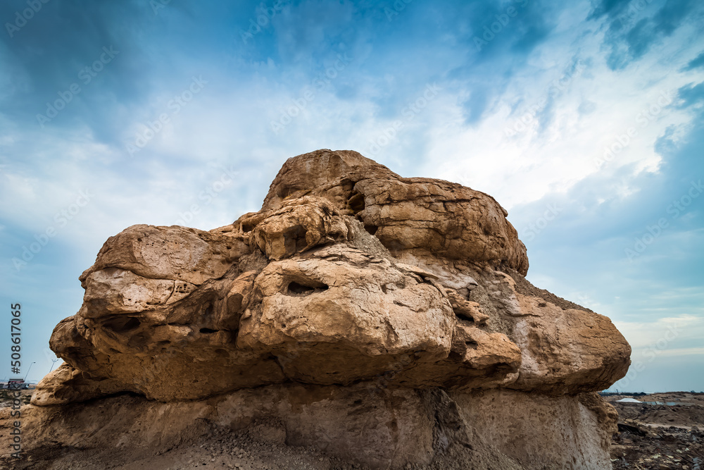Arabian desert rock geological layer-Dammam, Saudi Arabia. Arabian desert rock geological layer-Dammam, Saudi Arabia.