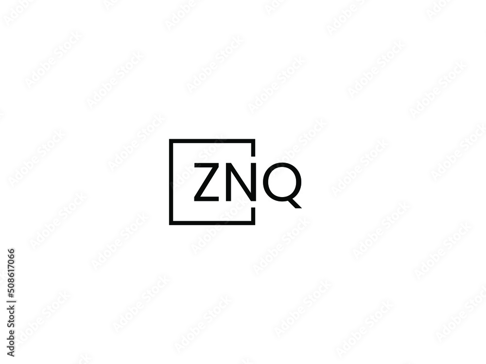 ZNQ letter initial logo design vector illustration ZNQ letter initial logo design vector illustration