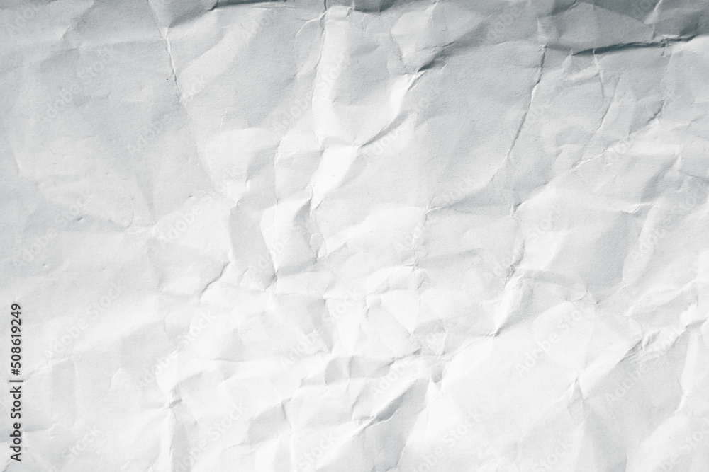 Fototapeta premium crumpled white paper texture background