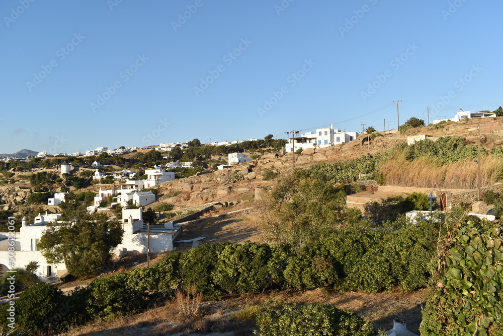 Obraz premium inset hill village architecture