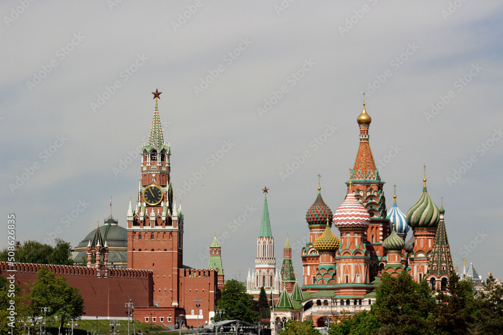 Spasskaya Tower and St. Basil's Cathedral.