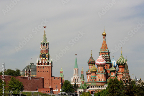 Spasskaya Tower and St. Basil's Cathedral.