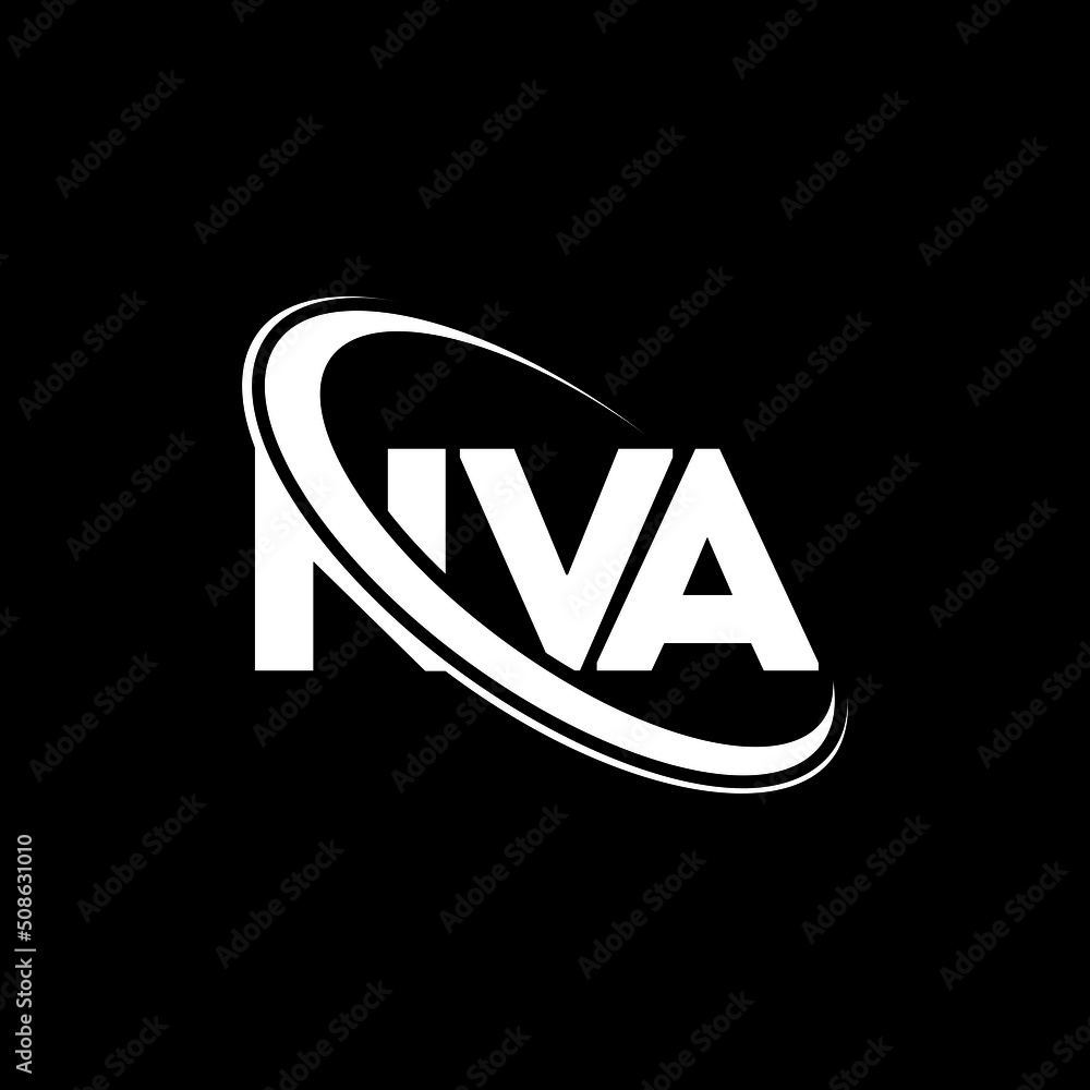 NVA logo. NVA letter. NVA letter logo design. Initials NVA logo linked