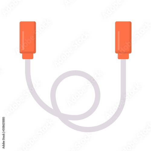 Skipping Rope vector flat icon for web isolated on white background EPS 10 file