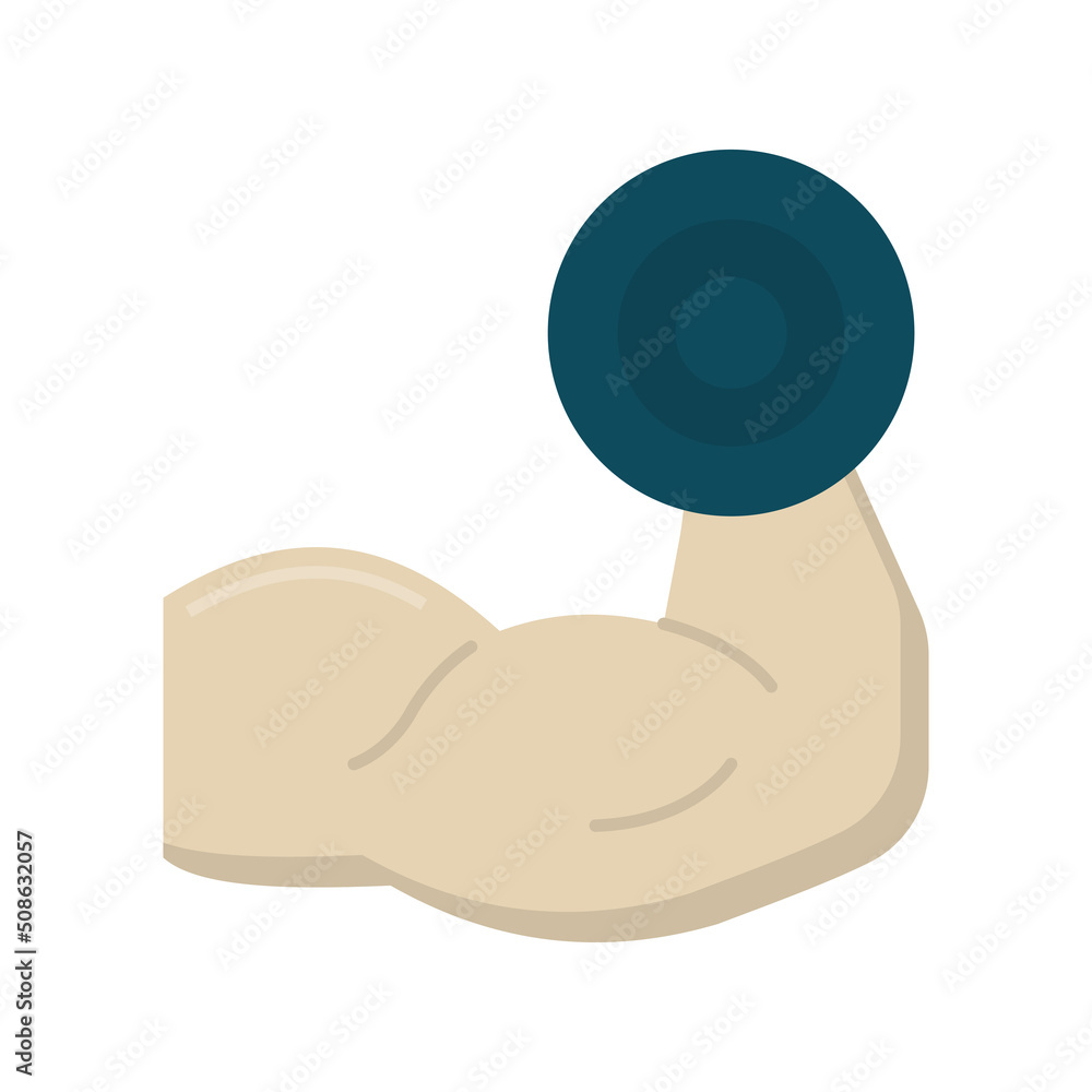 Weightlifting vector flat icon for web isolated on white background EPS 10 file Weightlifting vector flat icon for web isolated on white background EPS 10 file