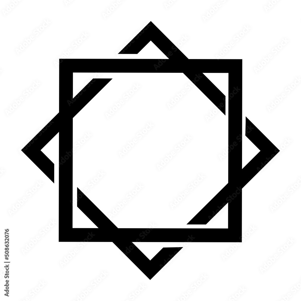 Islamic symbol eight point star vector shape. Design template vector. eps file Islamic symbol eight point star vector shape. Design template vector. eps file