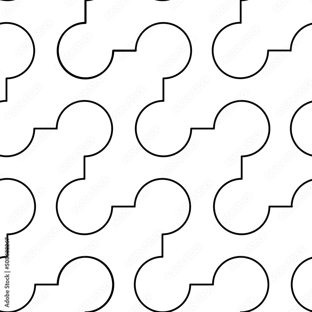 Stock vector seamless pattern of black intersecting lines isolated on ...
