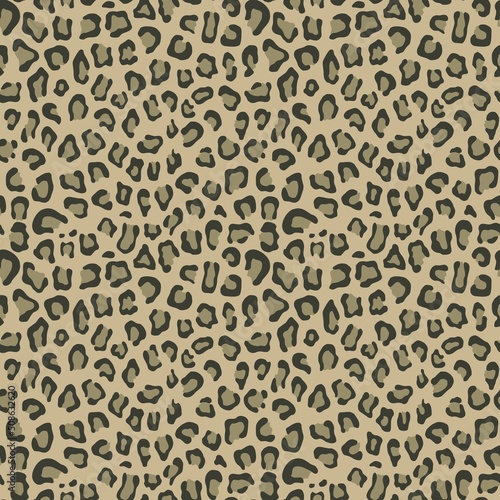  Texture leopard vector modern print seamless pattern, disguise.