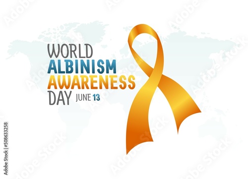 vector graphic of world albinism awareness day good for world albinism awareness day celebration. flat design. flyer design.flat illustration.