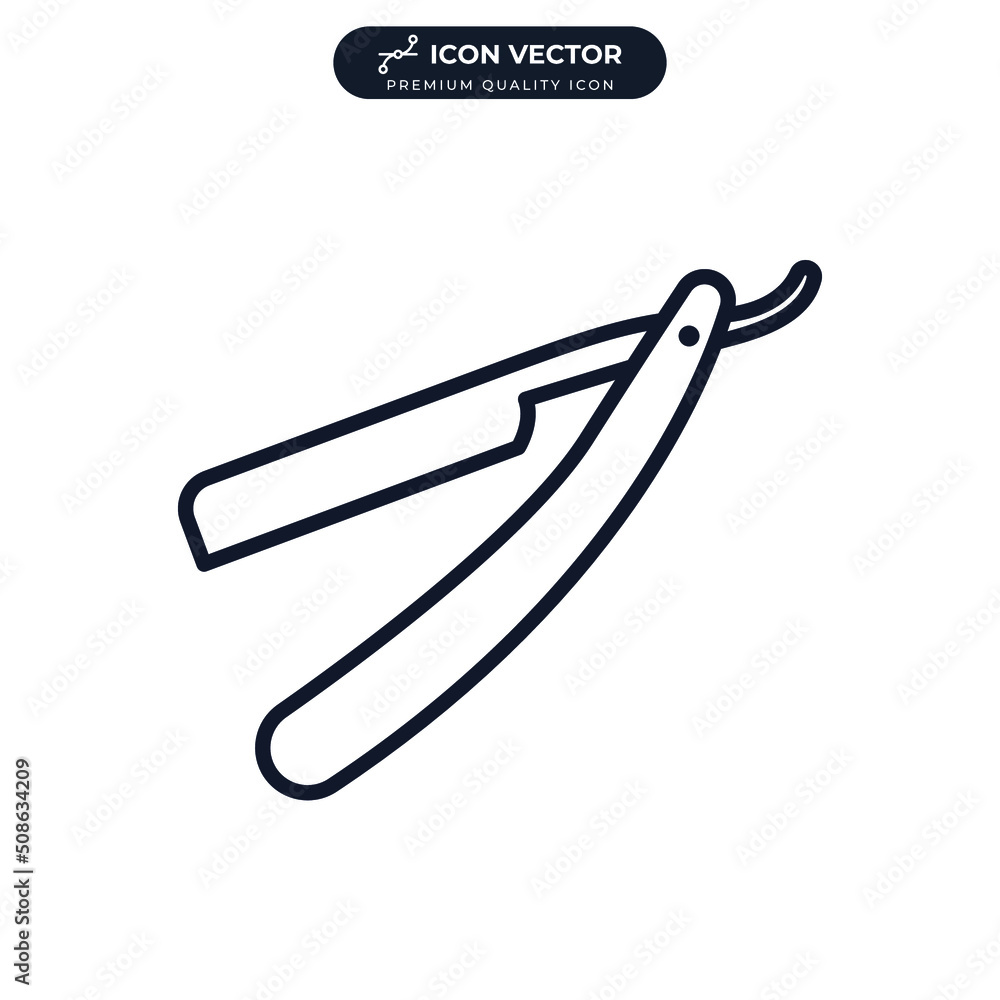 straight razor icon symbol template for graphic and web design collection logo vector illustration straight razor icon symbol template for graphic and web design collection logo vector illustration