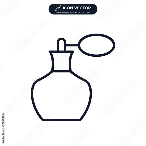 cologne spray. perfume icon symbol template for graphic and web design collection logo vector illustration
