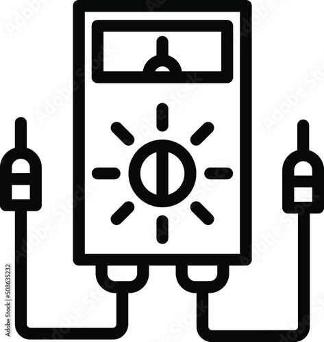 Voltmeter Vector Icon Design Illustration