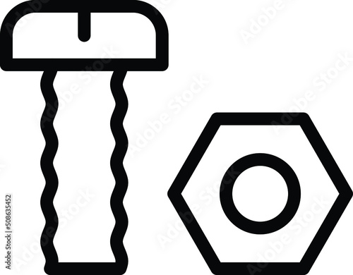 Bolt Vector Icon Design Illustration